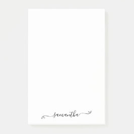 Bloco De Notas Nome da Assinatura do Arco de Cubo