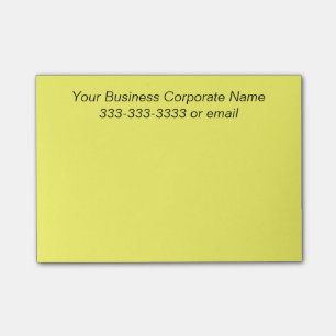 Bloco De Notas Nome da empresa personalizado simples do negócio