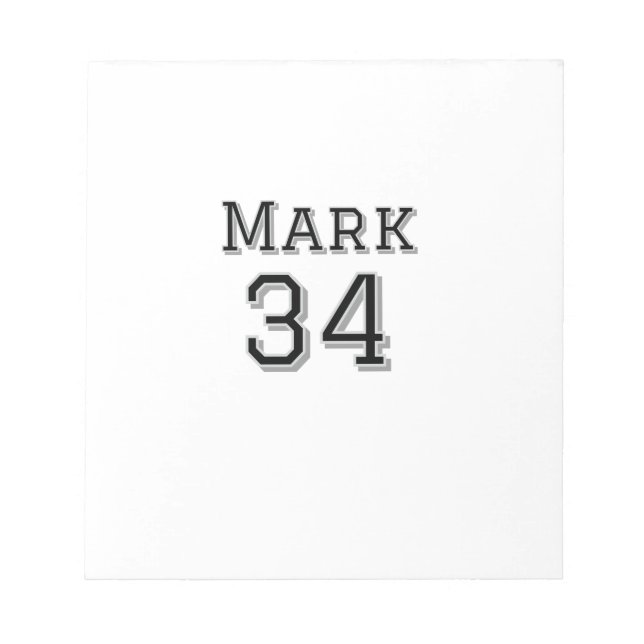 Bloco De Notas nome da equipe adicionar nome do jogador data espo (Frente)