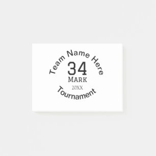 Bloco De Notas Nome da equipe aqui adicione nome e texto do ano d