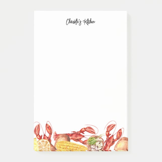 Bloco De Notas Nome da Festa de Verão do Boil Boil (Frente)