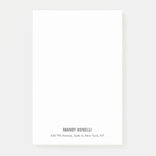 Bloco De Notas Nome de adição moderno e elegante profissional