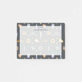 Bloco De Notas Nome de Cinza Escura Padrão NYC Moderno