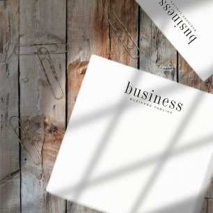 Bloco De Notas Nome de negócios moderno e elegante minimalista