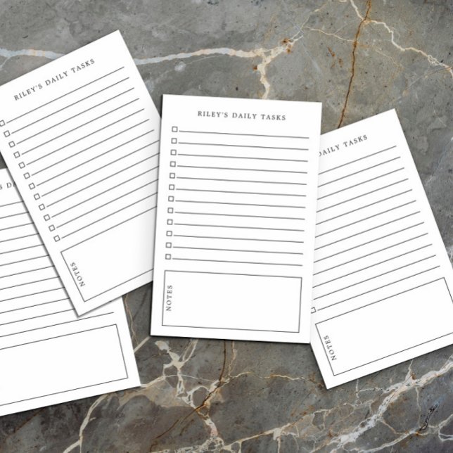 Bloco De Notas Nome do Adicionar Tarefas e Notas Diárias Práticas (Criador carregado)