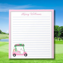 Nome do Carrinho de Golfe Personalizado Rosa Vincu