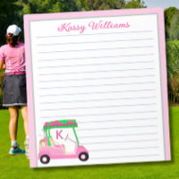 Nome do Carrinho de Golfe Personalizado Rosa Vincu