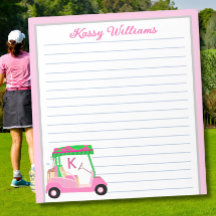 Nome do Carrinho de Golfe Personalizado Rosa Vincu