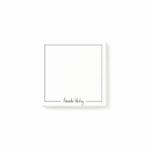 Nome do Cheio Mínimo Simples do Monograma Preto