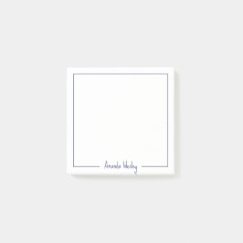 Bloco De Notas Nome do Cheio Simples Roxo Roxo