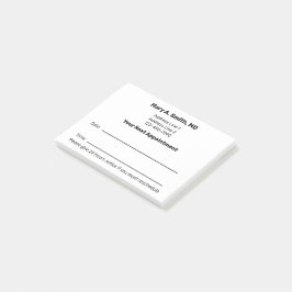 Bloco De Notas Nome do Médico **Lembrete da Sua Próxima Consulta*