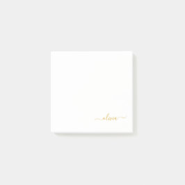 Bloco De Notas Nome do Monograma da Rapariga do Script Moderno Br