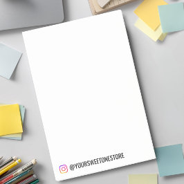 Bloco De Notas  Nome do Perfil do Instagram l Ícone de Mídia Soci