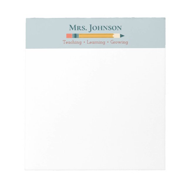 Bloco De Notas Nome do Professor (Frente)