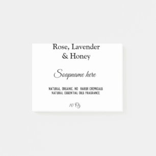 Bloco De Notas nome do sabonete peso dos ingredientes do website