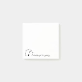 Bloco De Notas Nome do Script de Nota de Música Preto Personaliza