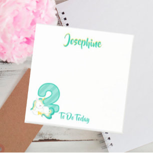 Bloco De Notas Nome do Script Girly Chic Moderno Cute