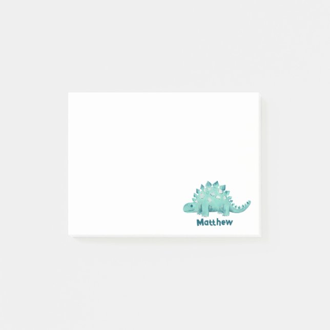 Bloco De Notas Nome dos Dinossauros Crianças (Frente)