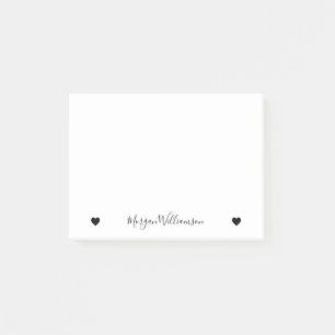 Bloco De Notas Nome Elegante Moderno Simples