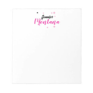 Bloco De Notas Nome minimalista moderno elegante profissional
