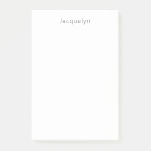 Bloco De Notas Nome Moderno Elegante Simples Profissional Minimal