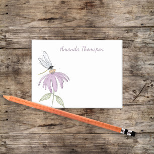 Bloco De Notas Nome Personalizado Botânico Aquarela Simples