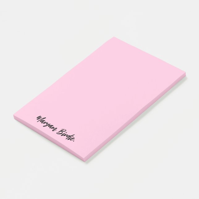 Bloco De Notas Nome Personalizado com Sticky (Inclinado)