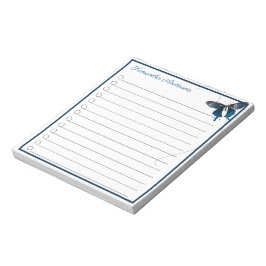 Bloco De Notas Nome Personalizado da Trilha da Borboleta do Swall