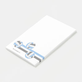 Bloco De Notas nome personalizado do volleyball de cinza azul cla