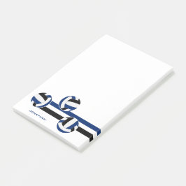 Bloco De Notas nome personalizado do volleyball preto azul