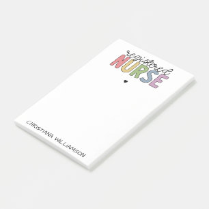 Bloco De Notas Nome Personalizado Graduação de Enfermeiro RN Regi