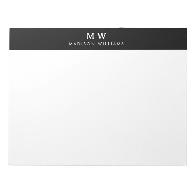 Bloco De Notas Nome Personalizado Material Comercial Profissional (Frente)