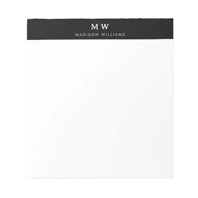 Bloco De Notas Nome Personalizado Material Comercial Profissional (Frente)