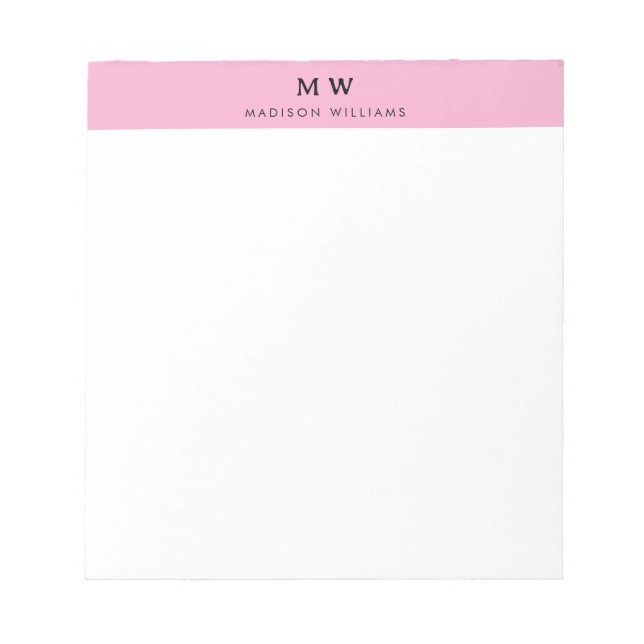 Bloco De Notas Nome Personalizado Material Comercial Profissional (Frente)