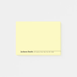 Bloco De Notas Nome personalizado minimalista moderno preto
