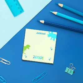 Bloco De Notas Nome Personalizado ou Texto do Dinossauro