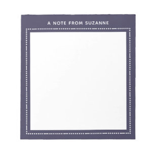 Bloco De Notas Nome personalizado simples de Papel Personalizado 