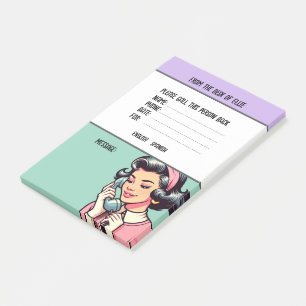 Bloco De Notas Nome Personalizado Telefone Retro Mensagem Escritó
