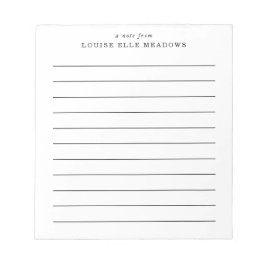 Bloco De Notas Nome Personalizado Vinculado Simples