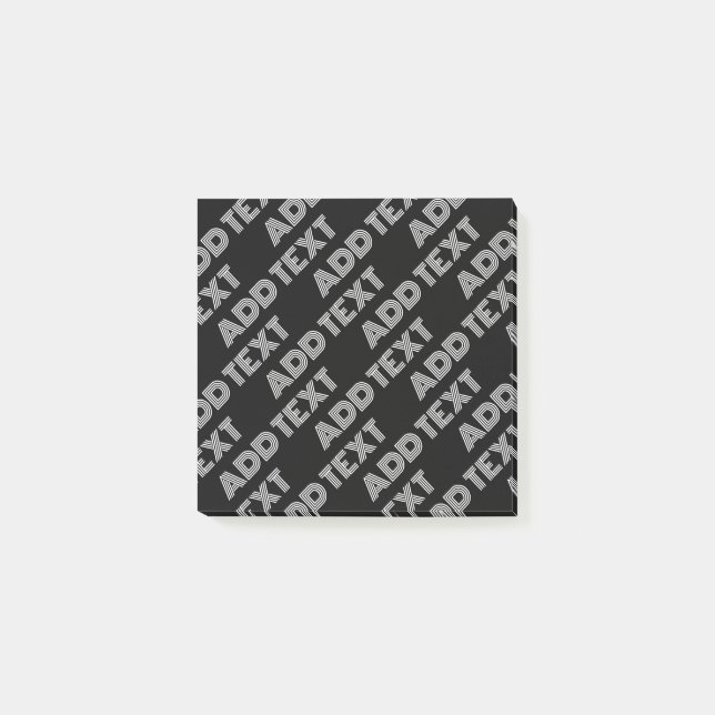 Bloco De Notas Nome Retromoderno Negrito ou Padrão do Word (Frente)