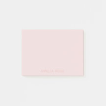 Nome rosa sutil no pink pálido