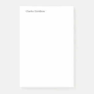 Bloco De Notas Nome Simples de Tipo de Letra Clássico Profissiona