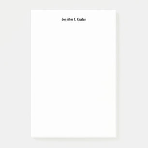 Bloco De Notas Nome simples profissional moderno mínimo simples