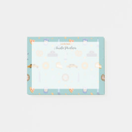 Bloco De Notas Nome verde de padrão Nova Iorque adorável Turquois