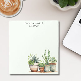 Bloco De Notas Nome verde personalizado