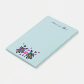 Bloco De Notas Nomes Personalizados de Turtle Love