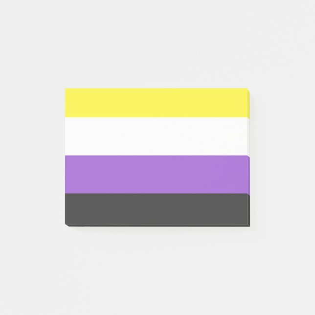 Bloco De Notas NonBinary Flag (Frente)