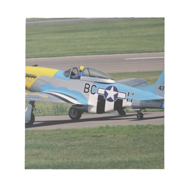 Bloco De Notas North American P-51 D Dazzling Donna no (Frente)