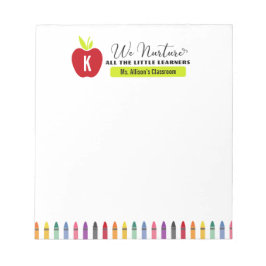 Bloco De Notas Nós nutrimos todos os pequenos aprendizes do profe