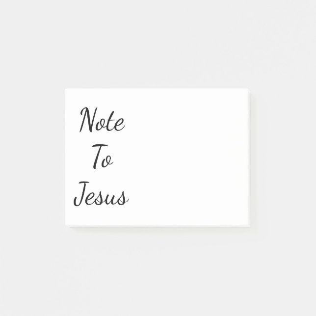 Bloco De Notas Nota a Jesus (Frente)
